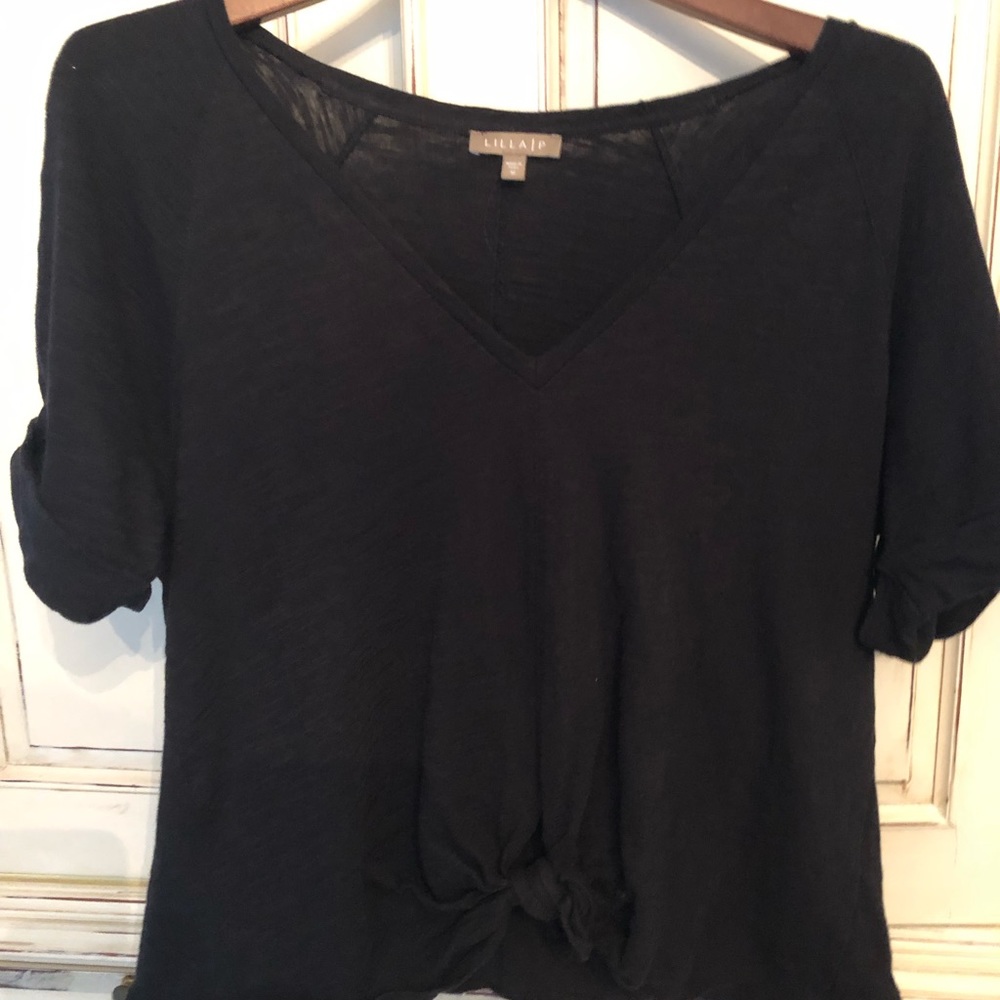 Lila P V- Neck Shirt